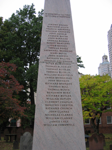 Monument to settlers of Hartford