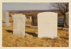 Mark LaRue's Grave, Larison's Corner Cemetery