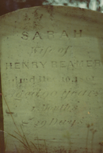 Sarah Cook Reamer's Gravestone